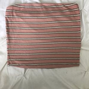 American eagle pink striped crop top